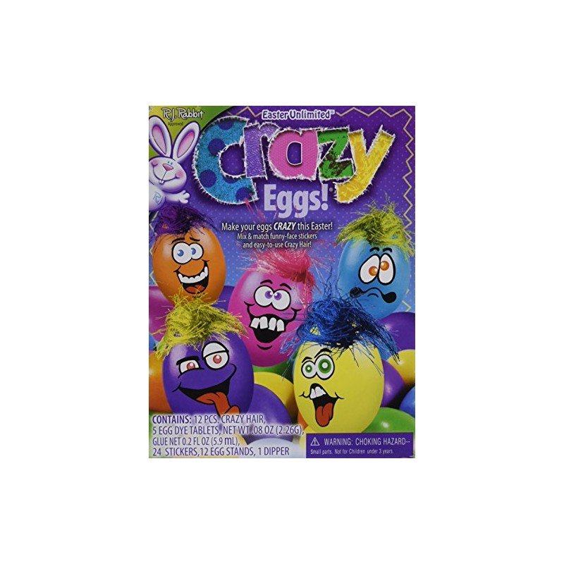 Fun World R.J. Rabbit Easter Unlimited Crazy Eggs Coloring Kit