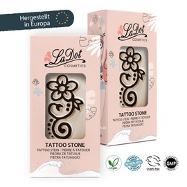 LaDot Tattoo for Children and Adults, Temporary Skin-Friendly Fake Tattoos, Tattoo Stamps without Needles for Body and Arm, Waterproof, Ceramic Stamp Calendula
