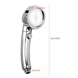 HEAD RV Hand Held 3 Spray Water Pressure Shower Head On Off Switch Chrome Hose Camper