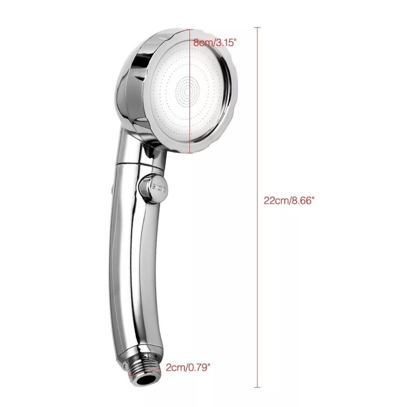 HEAD RV Hand Held 3 Spray Water Pressure Shower Head