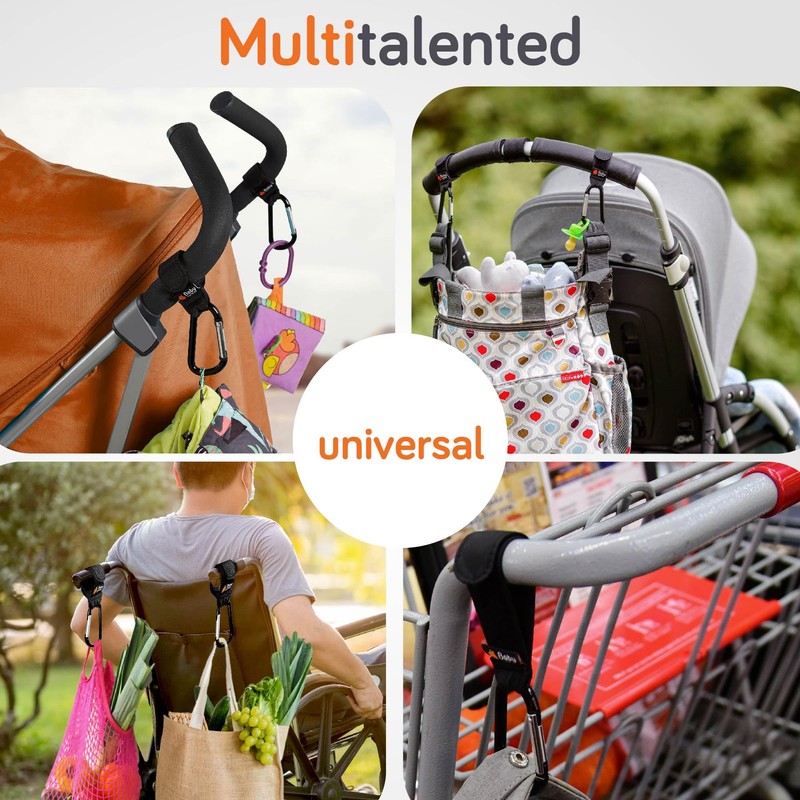 Baby Uma Stroller Hooks for Bags (2 Pack) - Universal