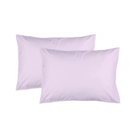 Feather & Stitch 100% Cotton 2 Piece King Pillow Cases, 300TC Ultra-Soft Pillowcases with Envelope Closure, Wrinkle- Fade- Stain Resistant - 20x40 inches (King/Pillowcase, Lavender)