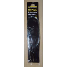 Hi-Tech Tackle Deluxe Double Snelled Hooks, Size #4, Contains 6 hooks.