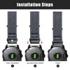CUZOW Nylon Velcro Bands Compatible with Fenix 7/Fenix 6/6 Pro/Fenix