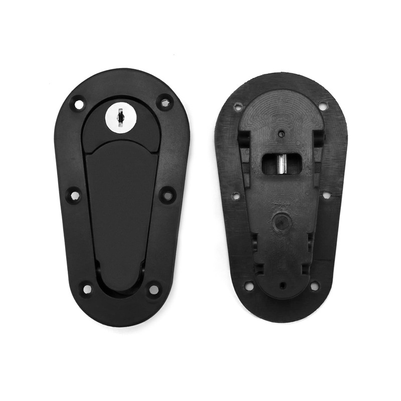 QWORK Flush Hood Latch and Pin Kit, Universal Racing Car
