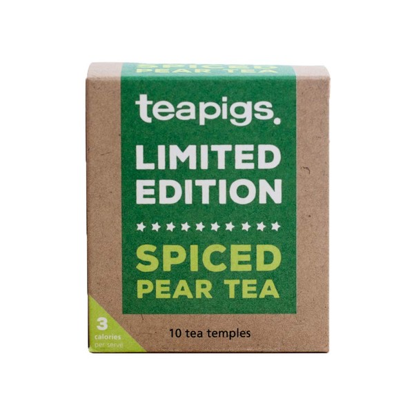 Tea Pigs Limited Edition Spiced Pear Tea Made with Whole Leaves 1 Pack of 10