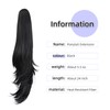 ponytail extension,22" claw clip hair extensions ponytail Long straight hair