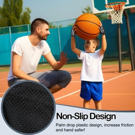 CubePlug Kids Boy Girl Cycling Climing Half Finger Gloves for GEL Padded BMX Bike Fingerless [SPI] (Black Wolf, L)