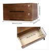 BRICZUNA 15.75 * 11 * 8.66in Desktop Storage Cabinet with