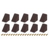 QUARKZMAN 10pcs 90 Degree Corner Braces Plastic with Cover Cap