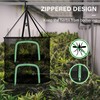YSSOA 2-Layer 2ft Foldable Herb Mesh Dry Rack Hanging Drying