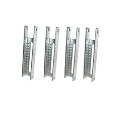 Tropic Trailer Set of Four (4) 8" Galvanized Boat Trailer Vertical Bunk Brackets -TWARE001269