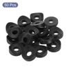 uxcell 50Pcs Plastic Round Washers, 8mm x 25mm x 5mm