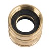 Hourleey Garden Hose Adapter, 3/4 Inch Solid Brass Hose Connectors,