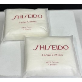 Shiseido Facial Cotton 4 Sheets (Lot of 2) NEW *Check Description