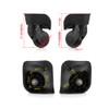 2pcs Universal Wheel, Swivel Wheel, Black Bearing Wheels, Replacement Wheel