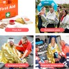 Bramble - 10 Large Multi-Purpose Insulated Foil Emergency Blankets Individually