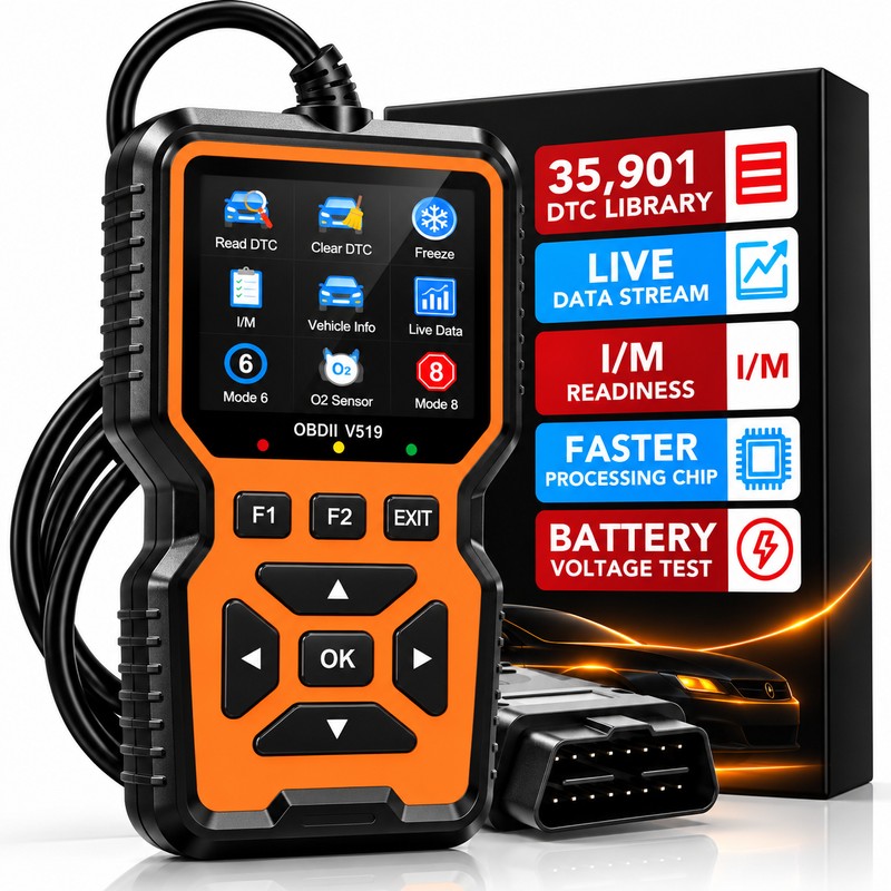 OBD2 Diagnostic Scanner for Vehicle Troubleshooting – Engine Code Reader