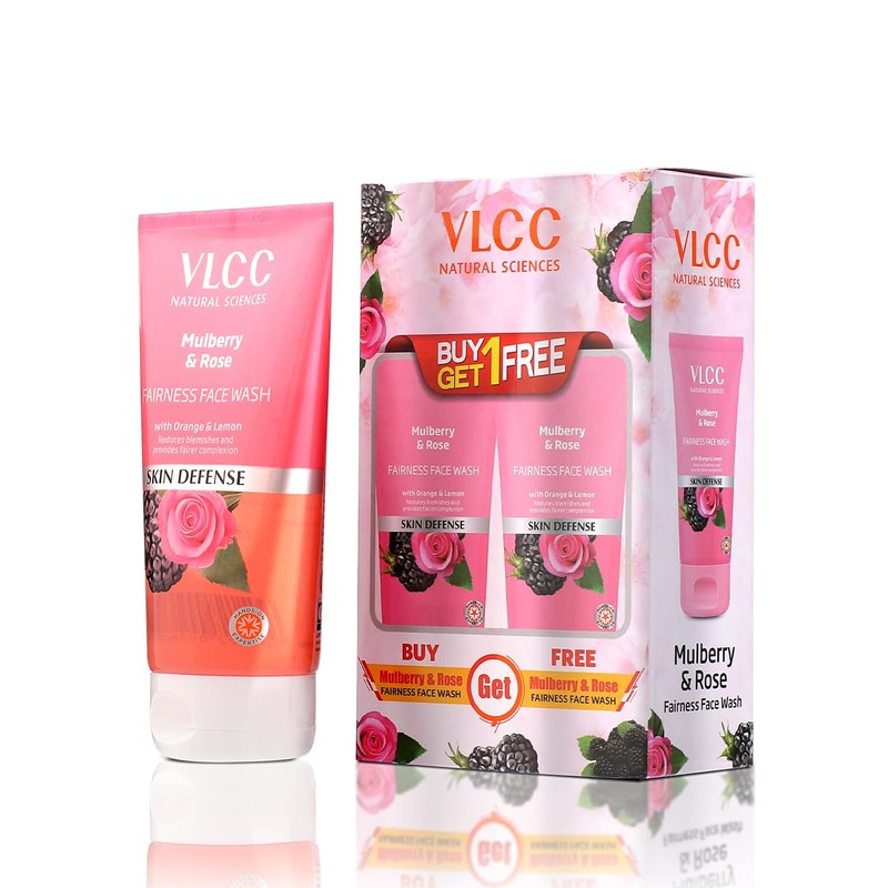 VLCC Mulberry and Rose Face Wash | Gently Cleanses Dust,