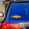 Black Diamond Art Brown Trout Sticker Fish Rainbow Cooler Boat