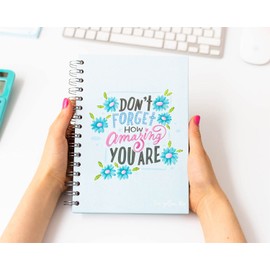 The Yellow Clip - Cuaderno de Puntos Pasta Dura, Hojas Gruesas (120gsm) | Ideal para Bullet Journal, Caligrafía y Lettering | Incluye Stickers