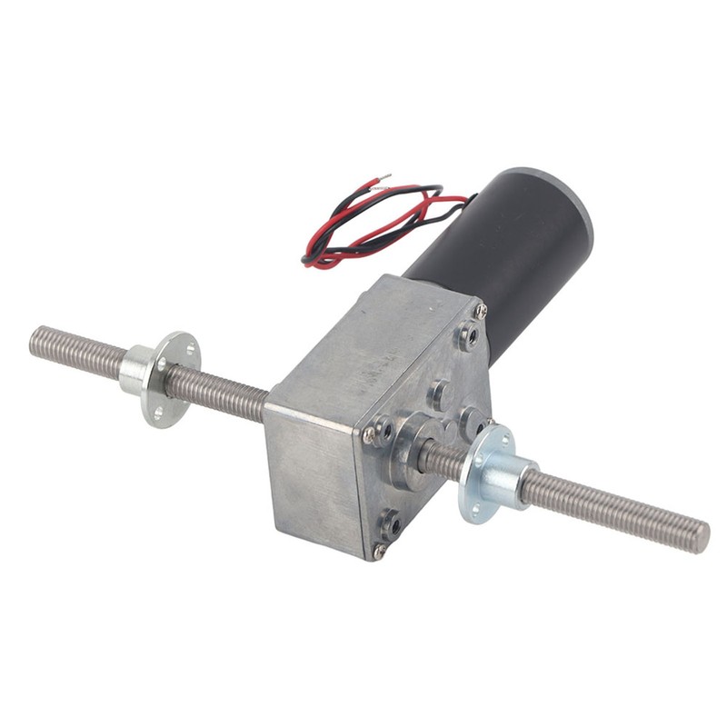 Worm Gear Motor Right and Left Hand Shaft Coaxial M8