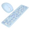 Keyboard Mouse Combo 2.4G Retro Multi Color Mute Cover Wireless
