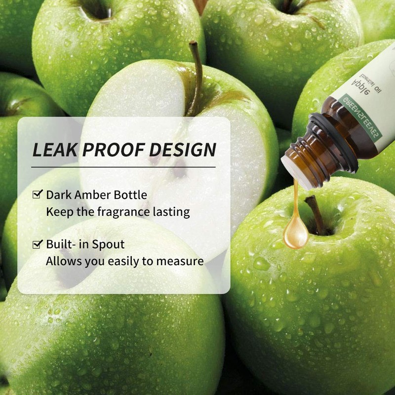 GREENSLEEVES Apple Essential Oil Fruit Fragrance Oils 10ml for Diffusers,