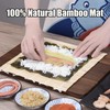 Wuyituart 4 Pcs Bamboo Sushi Rolling Mats 9.5 Inch Square