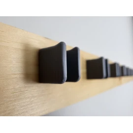 [JINTECH] Golf Club organize holder, Wall display, Wall hanger, rack, mount [7 holder set] (Gray, Head up - 10 mm)