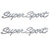 2Pc Super Sport Emblem Front 3D Badge Nameplate Letter Replacement