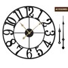 LEIKE Large Wall Clock, 18.5" Silent Non-Ticking, Battery Operated, Oversized,