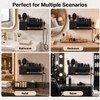 Hair Tool Organizer Wall Mount, Metal Curling Iron Accessories Rack