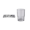 Croydex QM731841 Sutton Wall Mounted Tumbler & Holder with Zinc