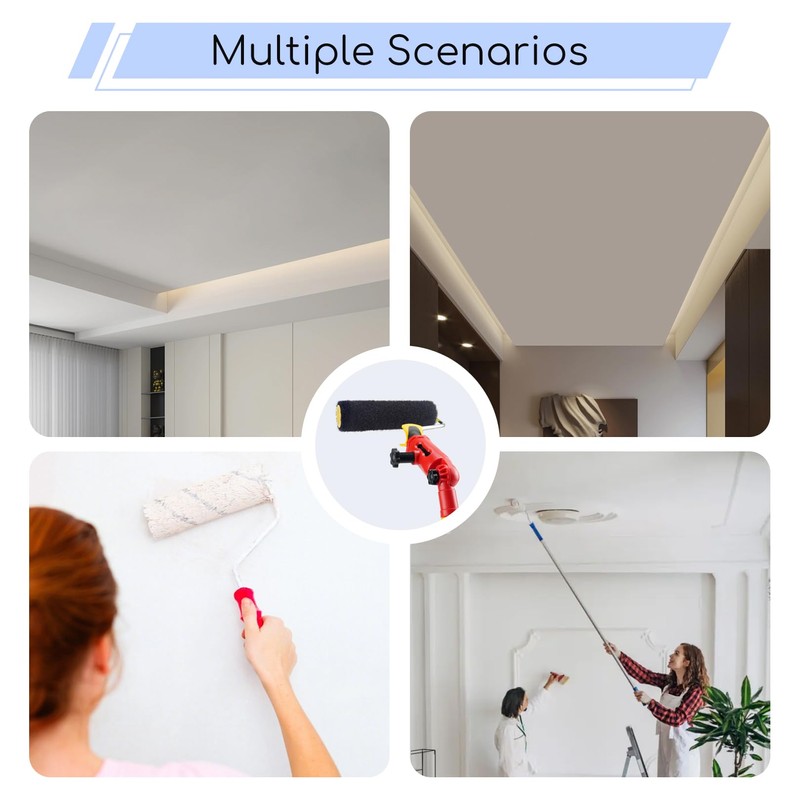 Multi-Angle Paint Brush Extender,Paint Brush Extender Holder with 180°Rotation,Universal Paint