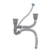 Ausla Double Sink Drain Set, Kitchen Sink Drain Hose Kit,