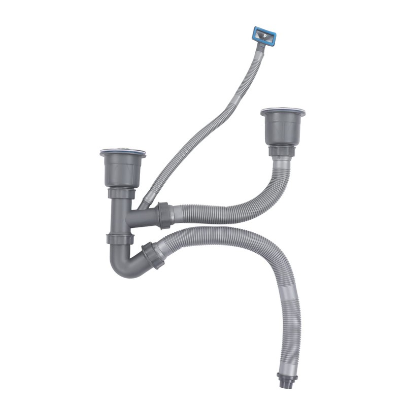 Ausla Double Sink Drain Set, Kitchen Sink Drain Hose Kit,
