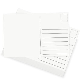 OFFCUP Postcard Paper Cardstock, 108pcs Blank Message Paper, 250gsm 10 * 15cm White Lined Post Cards (Both Sides Blank) Index Cards Set Blank for DIY, Printable Postcards Set, Right Angle