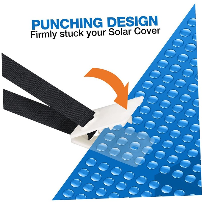 BESPORTBLE 1 Set Pool Solar Blanket Strap Kit Cover Roller