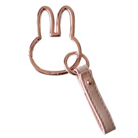 Nicot Miffy Carabiner Smart Key Holder, Miffy Goods, Character, Kawaii, Key Holder, Present, multicolor (pink / gold)