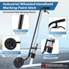 Marking Wand for Spray Paint, Industrial Wheeled Marking Stick for