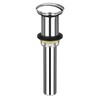 Chrome Pop Up Drain Without Overflow, Rustproof Vessel Lavatory Vanity