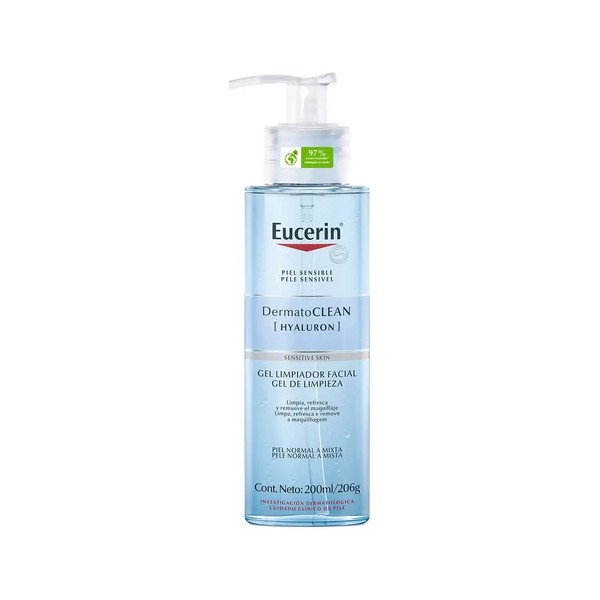 Eucerin Dermatoclean Gel Limpiador Facial Piel normal a mixta 200ml