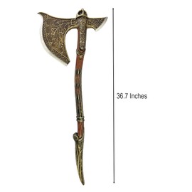 LALAPORT 36.5 Inch Fantasy Fully Upgraded God-War Viking Foam Axe Sword for Video Game, Cosplay Costume Prop, Collection, Gift. Prop 1:1 Replica