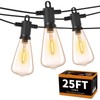 ZOTOYI Outdoor String Lights, 25 FT Bistro Lights with 13
