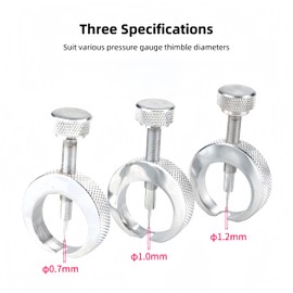 3PCS Pressure Gauge Needle Pickers, Pressure Gauge Needle Puller Remover Holder, Pressure Gauge Repair Tool for Extracting Gauge Needle with Storage Box, Φ0.7mm Φ1.0mm Φ1.2mm