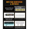 OFFKAT Upgraded 8 PCS 12 LED Sync Feature Emergency Strobe