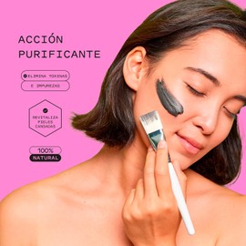 Botanicus Arcilla Negra Detox 500gr para Rostro y Cuerpo, Arcilla 100% Natural Purificante y Revitalizante, Mascarilla Facial para Piel Grasa y Mixta, Activa la Circulación, Reduce Inflamación y Spa