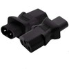 Aofan IEC 320 C8 2Pin Male to C13 3Pin Female
