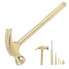 GreatNeck 19006 5-in-1 Hammer, Built in Multitool Screwdriver, Chrome Plated to Resist Rust, Tackle Basic Household Tasks, Gifts For Men, Gifts For Women